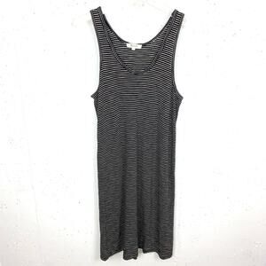 Madewell Womens Striped Scoopneck Knit Dress Stretchy Sleeveless A-Line Medium